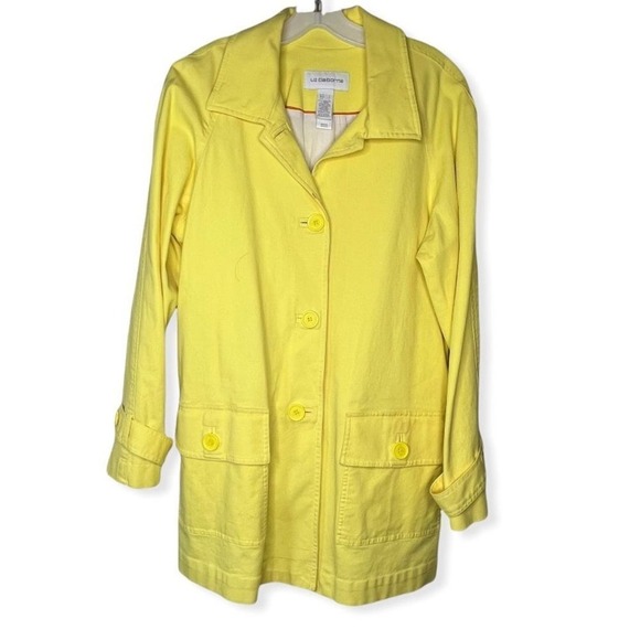 Vintage Liz‎ Claiborne Yellow Coat - Picture 1 of 7